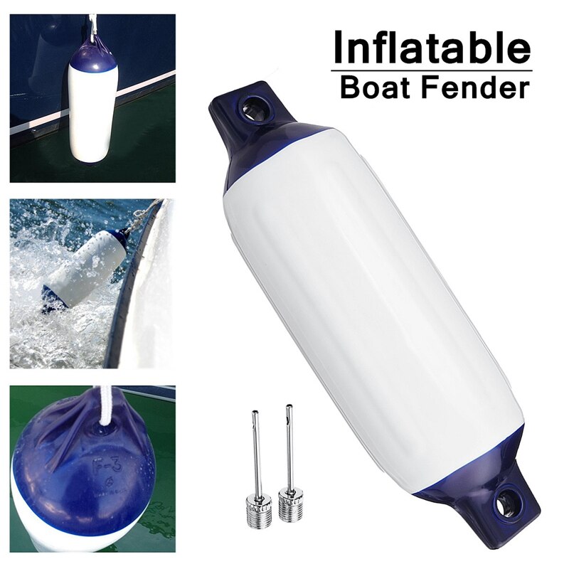 Inflatable Boat Fenders 140x500Mm Uv Protected Suitable For Small Boats Useful Buffers Against Scuffing Mounted Horizontally