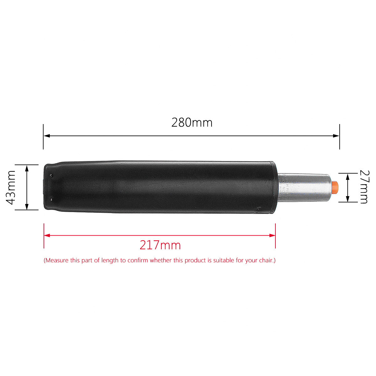 Heavy 11'' Pneumatic Rod Gas Lift Cylinder Chair Replacement Accessories For General Office Chairs Bar Computer Chairs