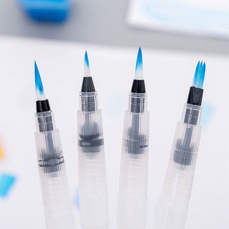 Stylo-plume à tête souple pour peinture, haute capacité, pointe/niveau, stylo absorbant, pinceau de calligraphie pour étudiants