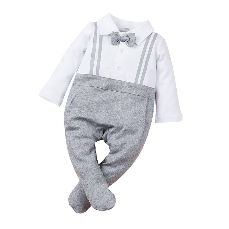 Carters Neugeborenen Baby Kleidung Geboren Jungen Gentleman kleid einteiliges schuhe lange ärmeln Strampler klettern kleidung