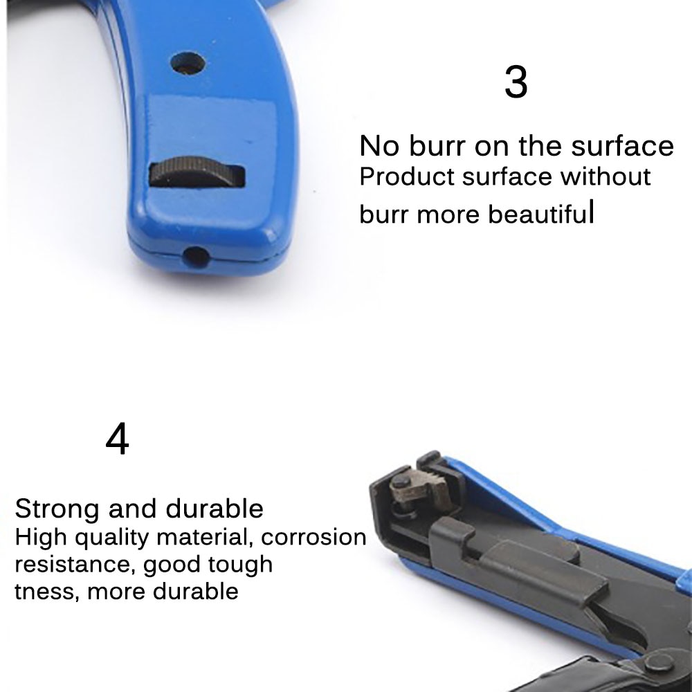 Herramienta de sujeción y corte, alicates especiales para brida de Cable de nailon, ancho de brida de 2,2mm a 4,8mm, pistolas de brida de Cable de