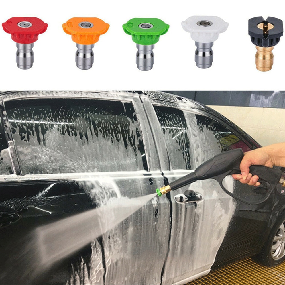 Pressure Car Washer Soap Spray Nozzles Pump Foamer Lance Jet 14mm M22 Socket 1/4" Quick Release Snow Foam Cleaning Tool