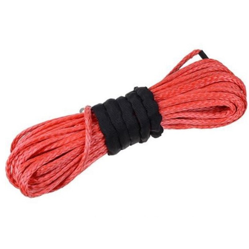 Câble de treuil Kevlar 6mm * 15m, corde de treuil synthétique 6mm, ligne de treuil ATV UTV pour petits treuils