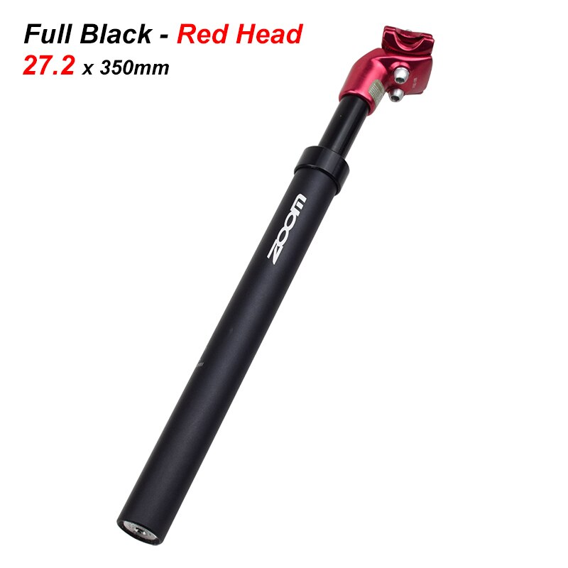ZOOM Mtb Suspension Telescopic Seatpost Adjustable Seat Post Bike Saddle Rod Aluminum 27.2 Tube tija sillin carbono canote: 27.2x350mm Red