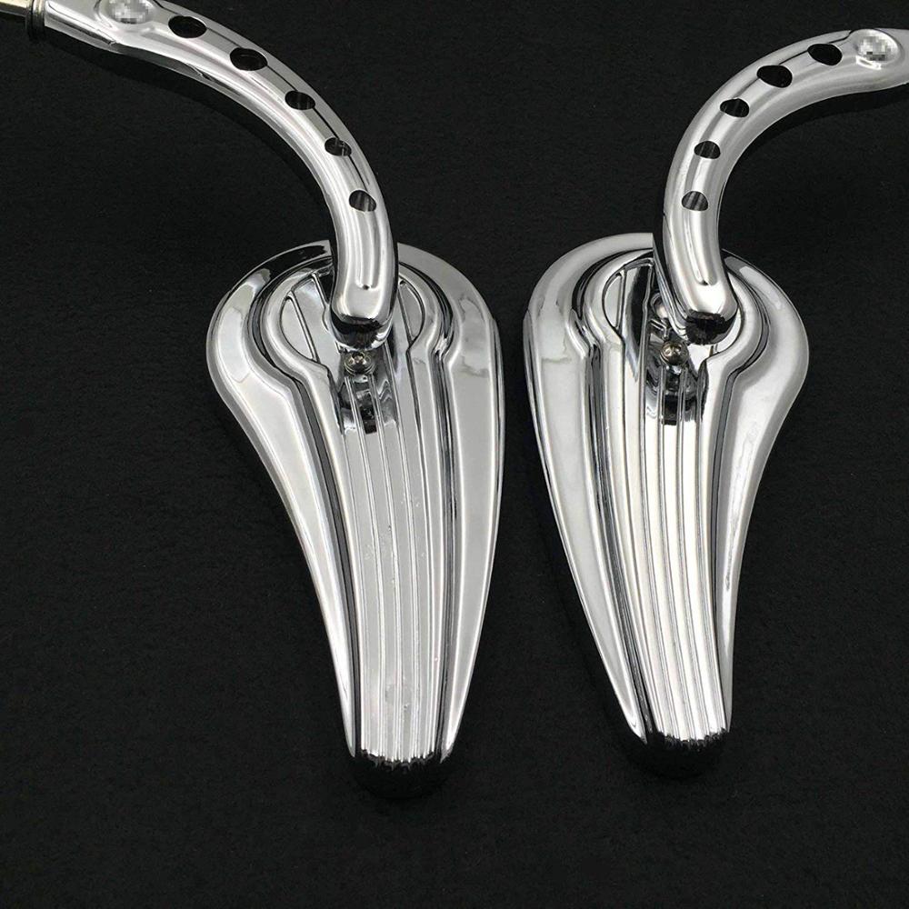 Afetermarket Motorfiets Spiegel Motorcycle Chrome Raindrop Side Spiegels Voor 1984 En Up Harley Davidson Touring Str