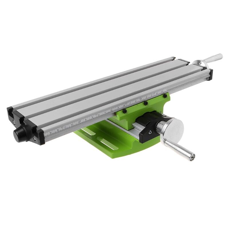 Mini fresadora mesa de trabajo Banco compuesto portátil X-Y Tabla de deslizamiento transversal adjustiva de 2 ejes para prensa de taladro de banco