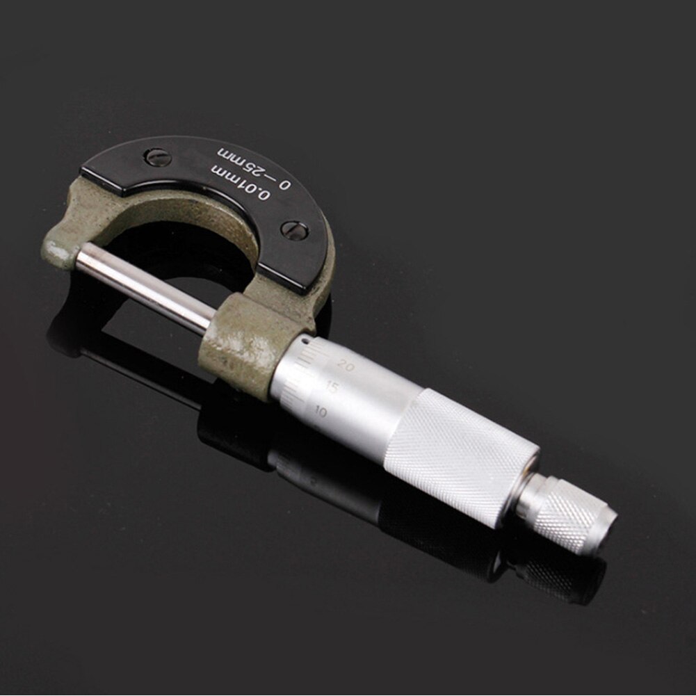 0-25mm Metric Micrometer Engineer Caliper Carbon Steel External Portable Measuring Tool Outside Accurate