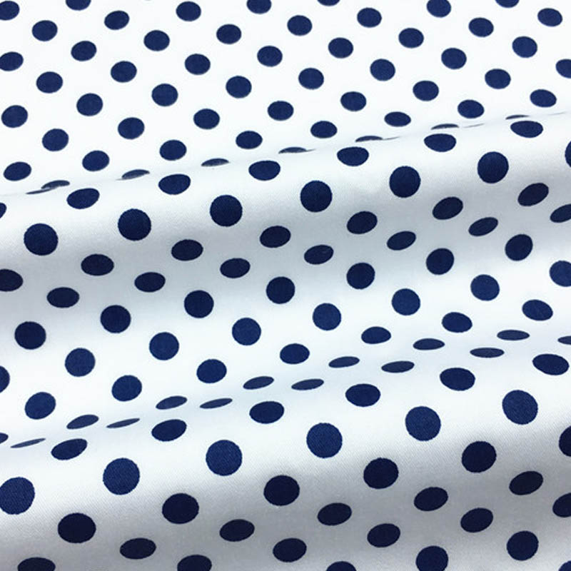 Tissu en coton 160CM x 50CM, noir, bleu marine, gris, à pois, pour la literie, le travail manuel, nappe, matelassage, patchwork