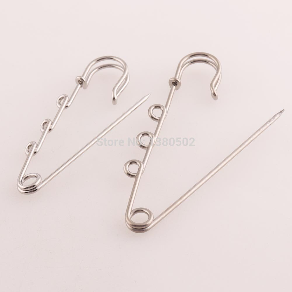 20pcs/lot 63/78mm metal safety pins loop earring pins Brooch Pins shawl pins garment decoration for women