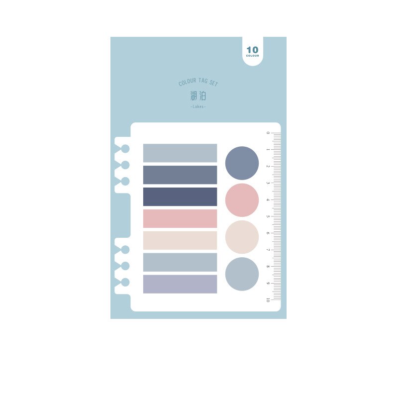 Gradient Color Post-It Notes Handmade DIY Scrapbooking Stickers Stationary Office School Supplies Paper Memo Pad Sticky Label: Light blue