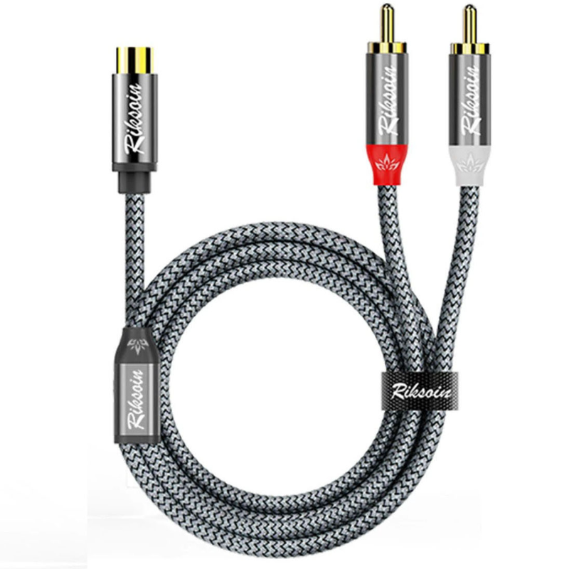 Sonero® Premium cinch audiokabel, 1x cinchstekker op 2x 1,50m, vergulde Sonero® Premium cinch audiokabel, 1x cinchstekker op 2x 1,50m, vergulde