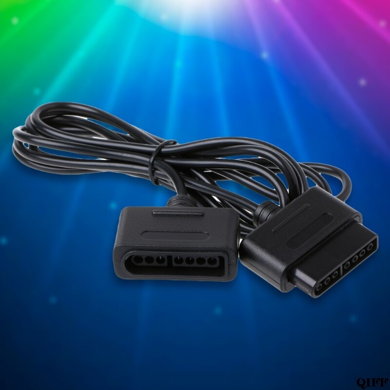 &amp 1.8m 5.91ft förlängningskabel sladd för nintendo snes controller retro-duo fc twin 28 apr