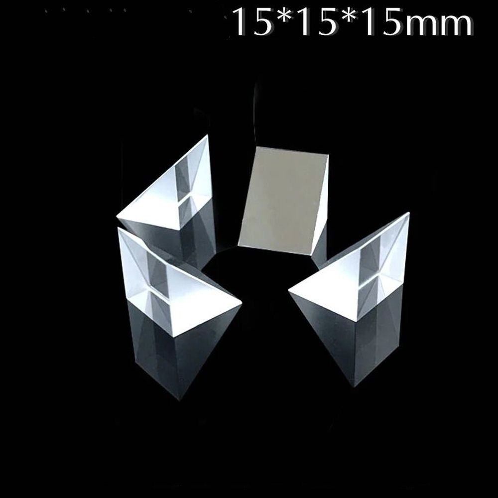 gleichschenklig Rechten Winkel Prisma 45 Grad 15*15*15MM Optische Glas Kleine Visuelle Inspektion Diamant Spiegel
