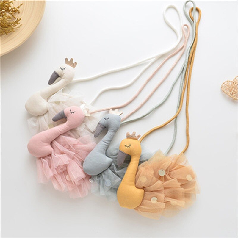 Children Girl Kids Coin Purse Bag Hobos Mini Small Cute Cotton Fabric Cartoon Fox Animal Solid Korean Accessories