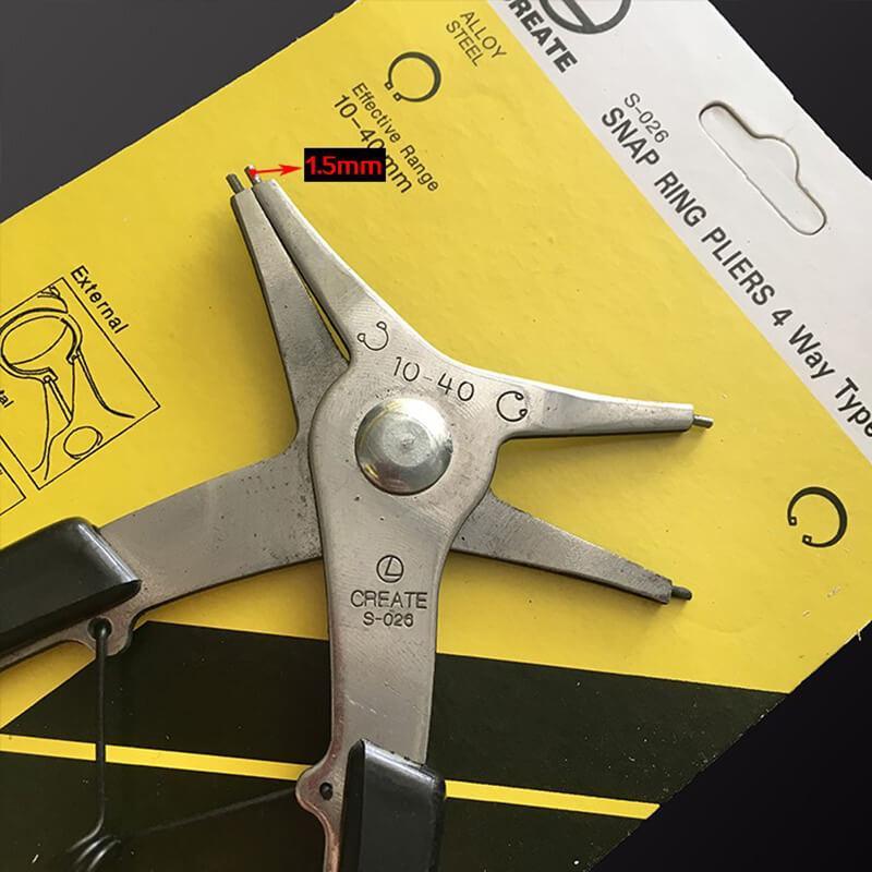 2-in-1 Snap Ring Pliers Internal External Pliers Retaining Clips Multifunctional Snap Ring Circlip Pliers For Hand Tool