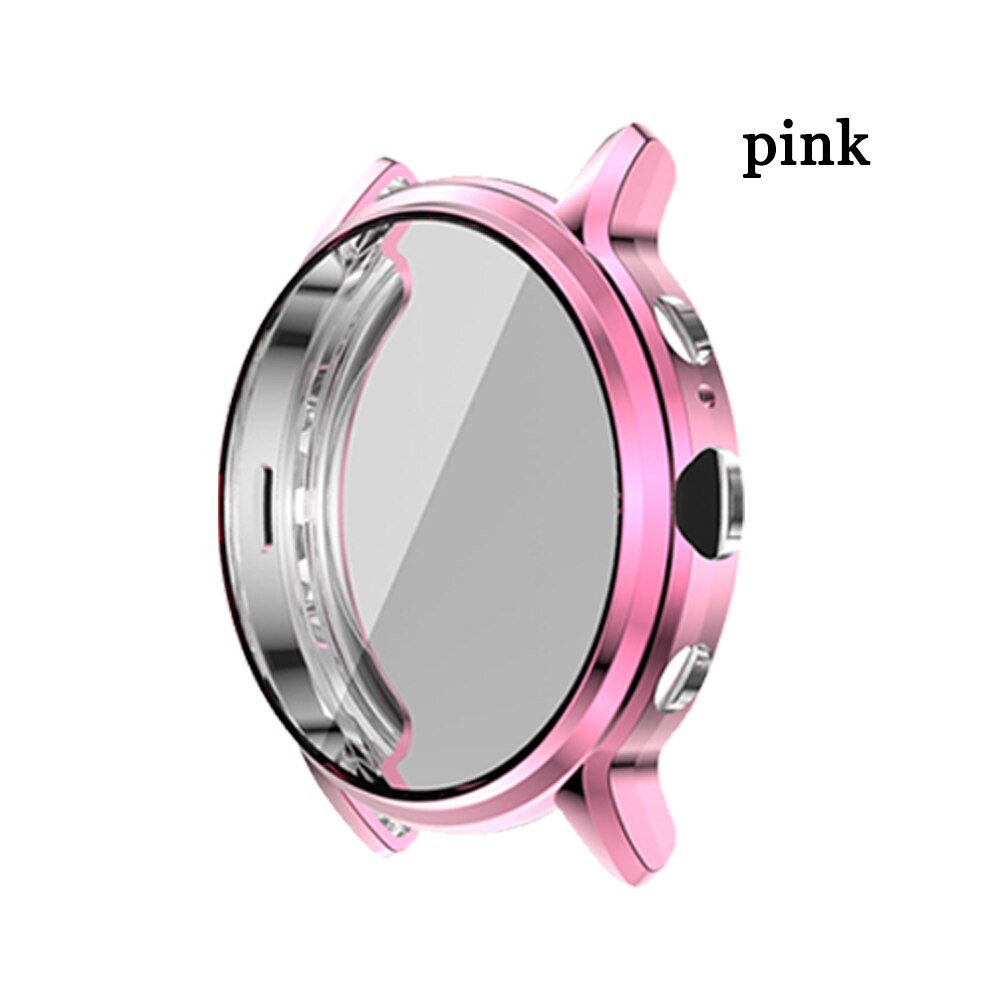 Tencloud Protective Case For Fossil Gen 5 Carlyle Soft TPU Protector For Gen 5 Carlyle Full Screen Cover Bumper Anti-shock Shell: pink