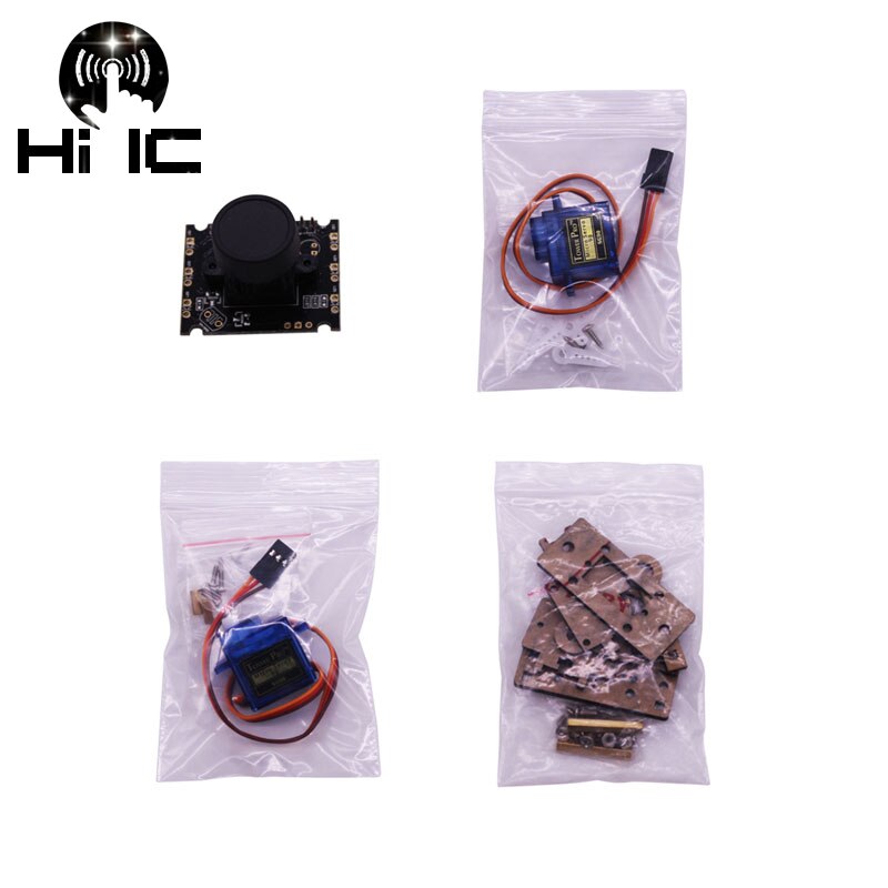 Intelligent Car Robot Camera PTZ Two DOF Rudder WiFi Free Drive Openwrt for Raspberry pi 3B+/3B/2B