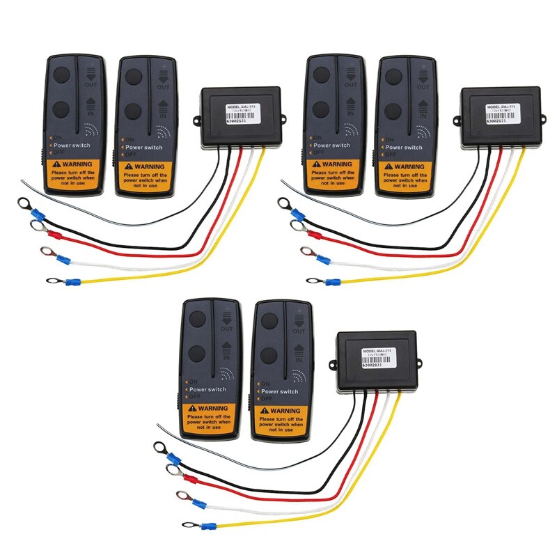 Control Remoto Inalámbrico Para Cabrestante 12V - 2 Unidades, Alcance 15m, Compatible Con Jeep, ATV, Camiones