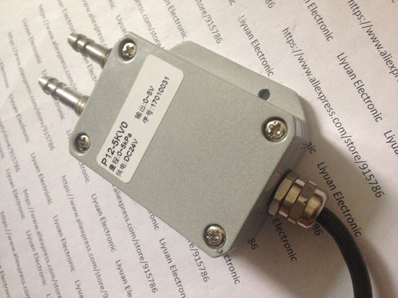 0-5V voltage output pressure sensor / DC24V differential pressure sensor / -500pa ~ 10kpa Differential Pressure Transmitter