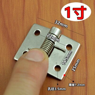 Mini charnière à ressort pliante en acier inoxydable 304, 1 pièce, Micro charnières automatiques, porte d&#39;armoire, accessoires de quincaillerie de meubles: 1 inch