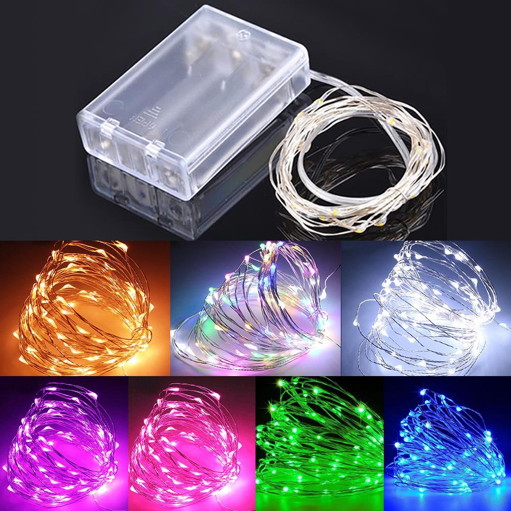 Super Bright Copper Wire Fairy String Fairy Light Xmas Decor Yard Festival Landscape Lamp Romantic 20 LED Battery Outdoor