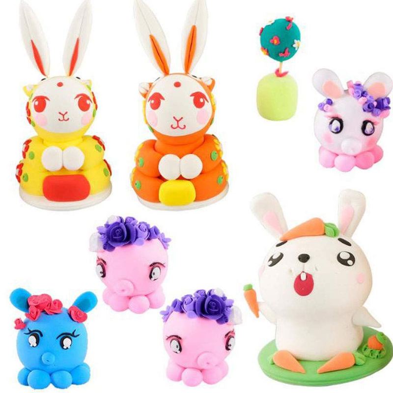 50 colores, juguete educativo para niños, arcilla polimérica Diy, proceso de moldeado suave, horno, bloque de arcilla para hornear, de cumpleaños, juguete para niños y adultos