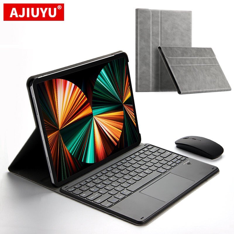 AJIUYU – coque de clavier pour iPad Pro 12.9, pouces, 4e étui de tablette sans fil Bluetooth, housse intelligente pour iPad Pro 12.9