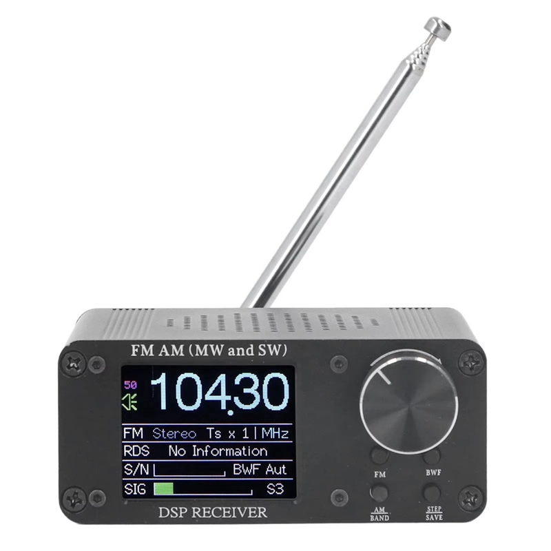 2025 ATS80 Draagbare Kortegolf Radio FM AM Frequentie Ontvanger 5 W Externe Hoofdtelefoon Telescopische Antenne Kortegolf Radio: Default Title