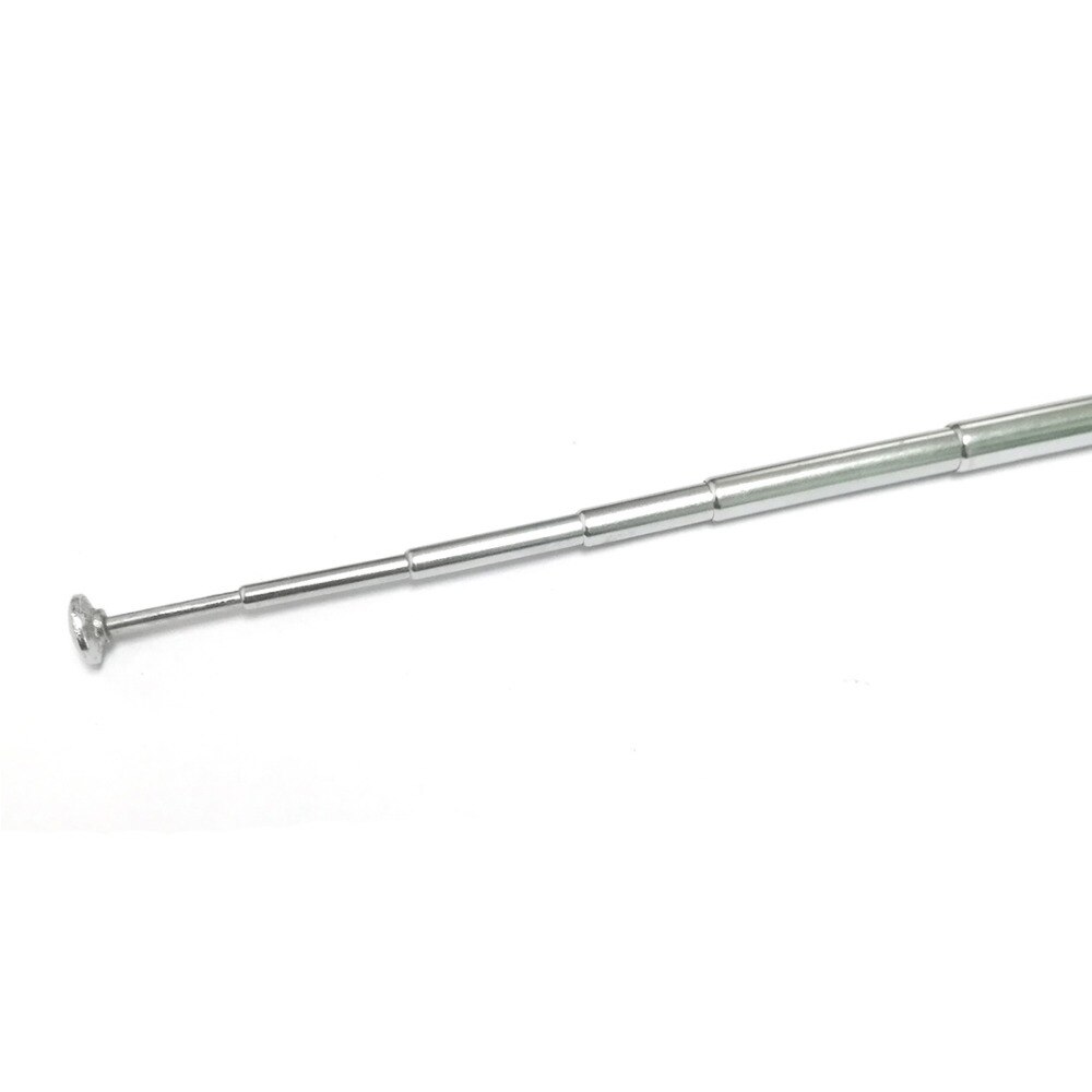 2 Antenne FM Telescopiche 3.5mm A 4 Sezioni Per Radio, Cellulare, Mp3, Mp4 E Apparecchiature Audio - Nero