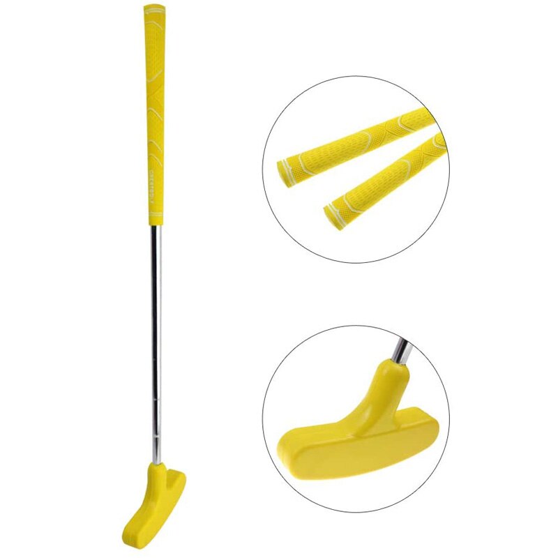 CRESTGOLF Golf Club Double-way Two Sides Junior Golf Putter 24 inches,Suitable for both right handed and left handed Golf Putter: yellow