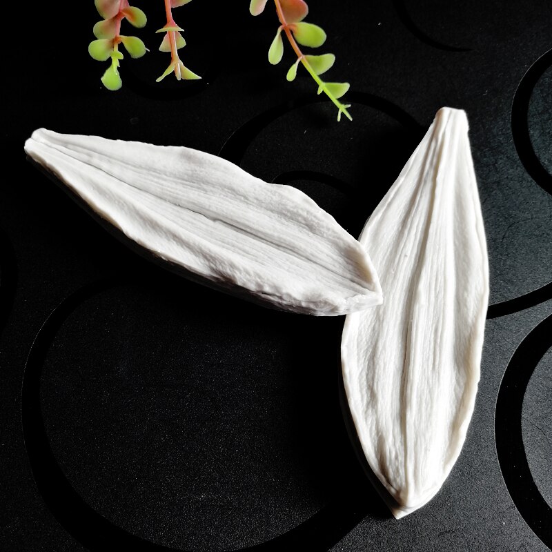 Moule en Silicone M2490 pour décoration de gâteau, pétale, feuille de lys, veines, fleurs, Fondant, chocolat, pâte à sucre, porcelaine froide