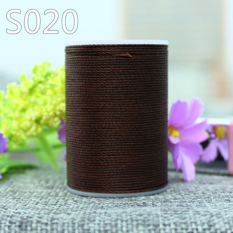 Yl055 0.55mm vokset trådsnor for skinnsøm, skinnsnor skinntråd: S020