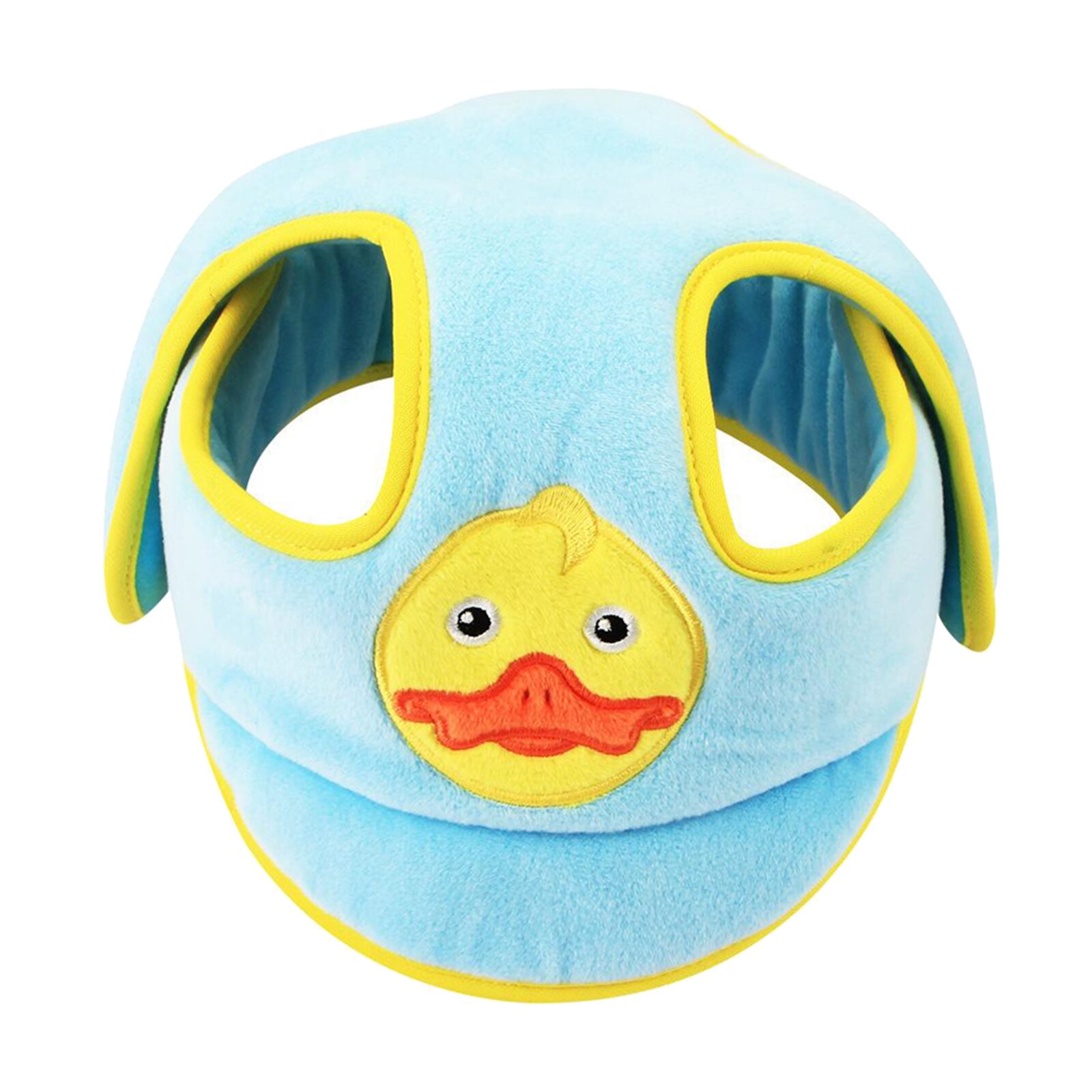 Baby Infant Toddler Cartoon Animal Pattern No Bumps Safety Helmet Head Cushion Bumper Bonnet: Blue