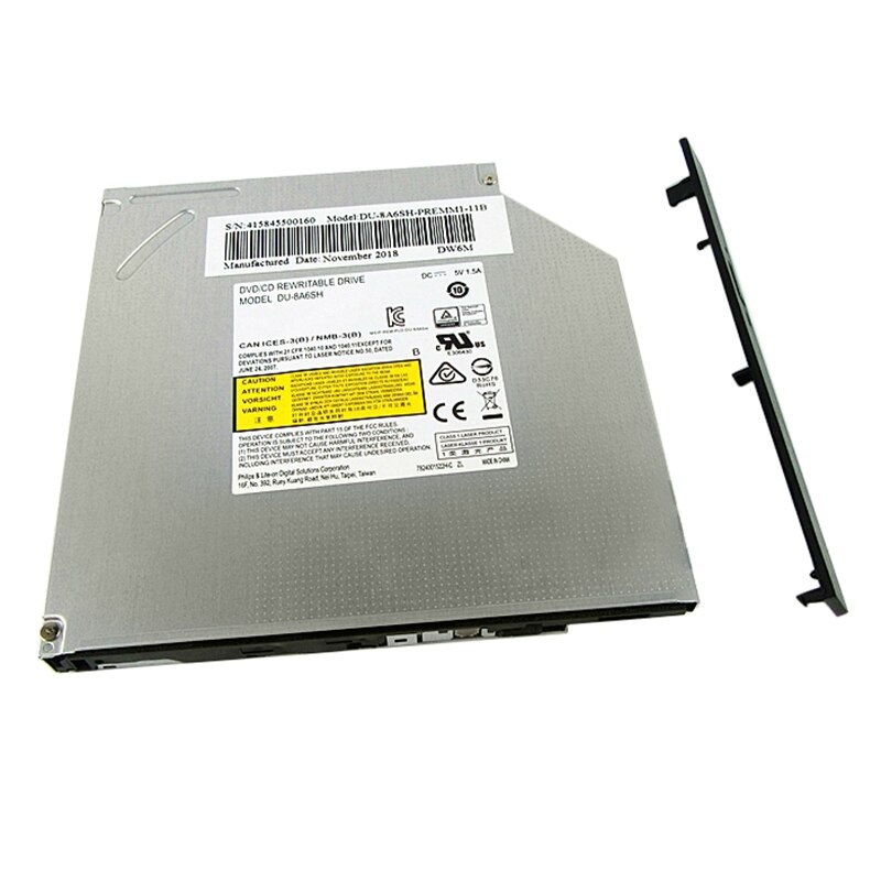 Lecteur de DVD Ultra-fin pour LITEON DU-8A6SH 9.5MM, lecteur optique intégré pour lecture et gravure de DVD VCD CD de série SATA: Default Title