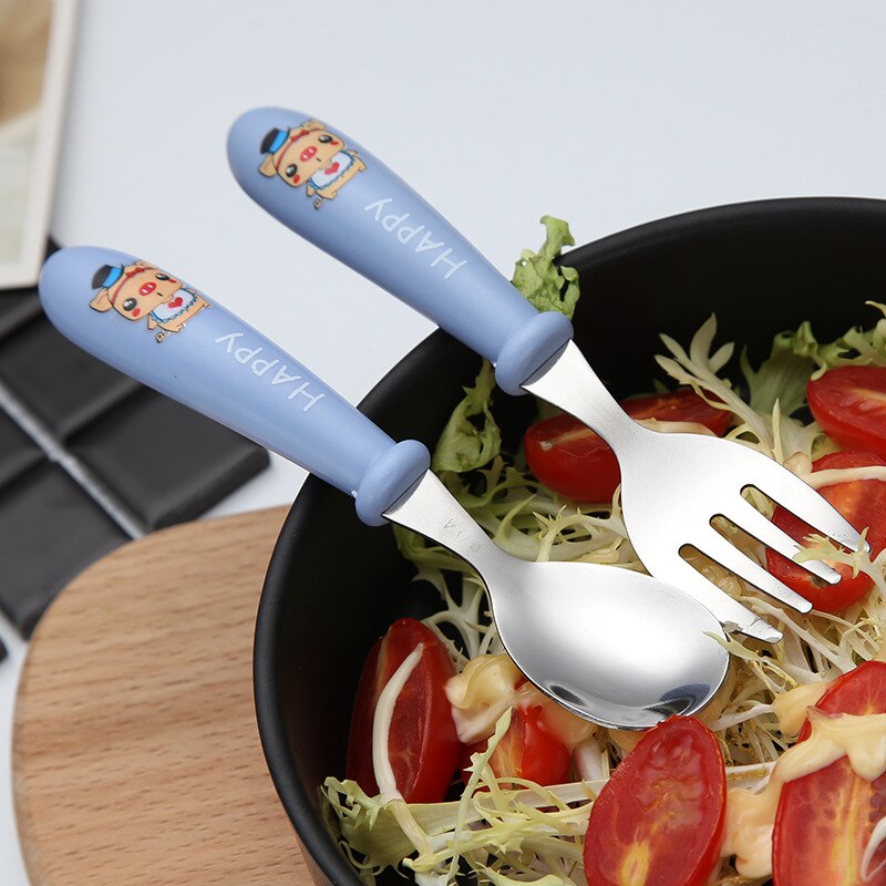 Drenge piger børn spædbørn redskaber gadgets børns mad fodring ske spisebestik bestik lille barn bestik baby tilbehør