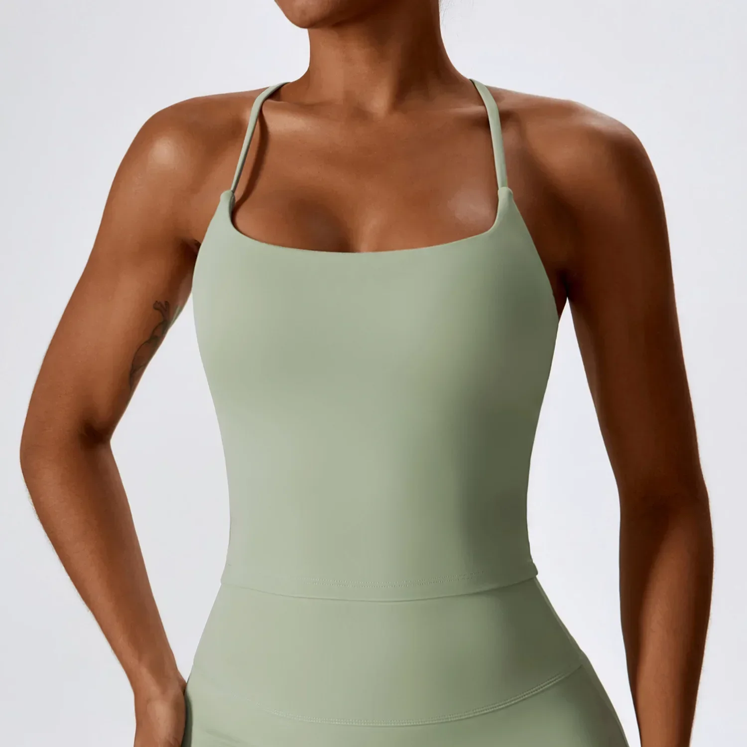 Yoga-bh's - Bare-Sensation Back Beauty Innerwear Ideaal voor sport en fitness: S / Turquoise