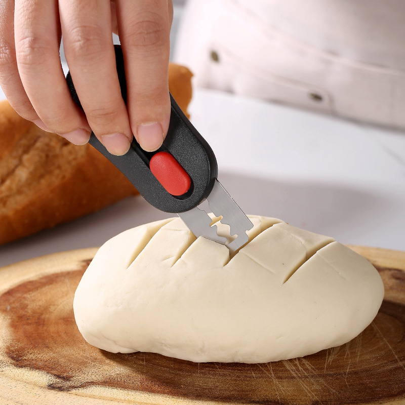 Brotschneider für die Küche, Gravurmesser, Backzubehör für die Küche aus Edelstahl, gedruckte Brotscheiben, Backwerkzeuge