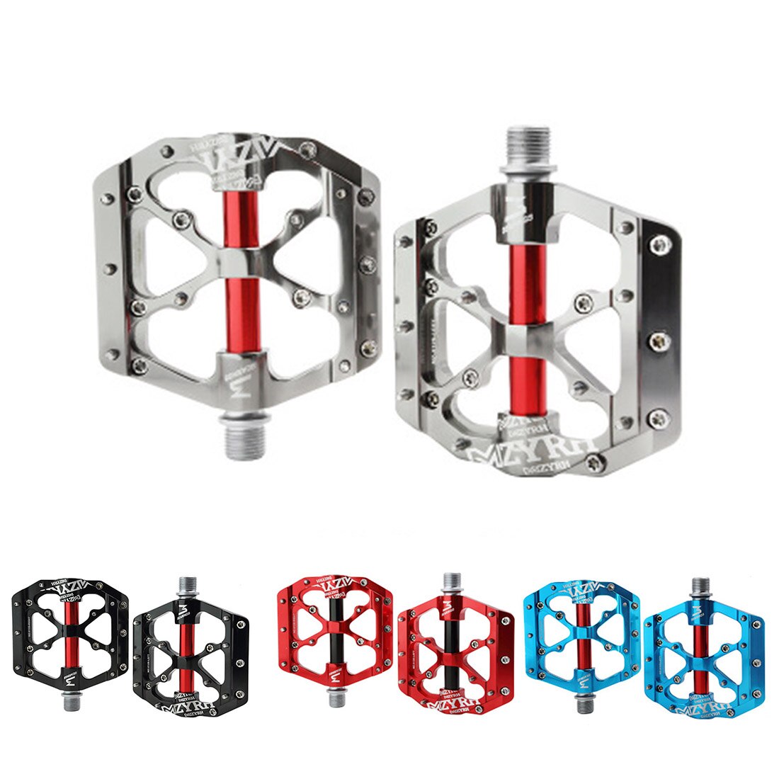 Parts Pedals Spare 1 Pair MTB Mountain Bike bicycle Flat Aluminum alloy