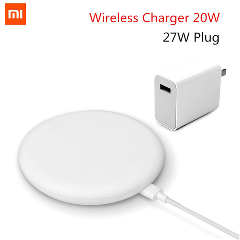 Chargeur sans fil d'origine Xiaomi 20W 27W Max 15V 27W prise appliquer à Xiaomi Mi9 MiX 2S Mix 3 Qi EPP10W pour iPhone XS XR XS MAX