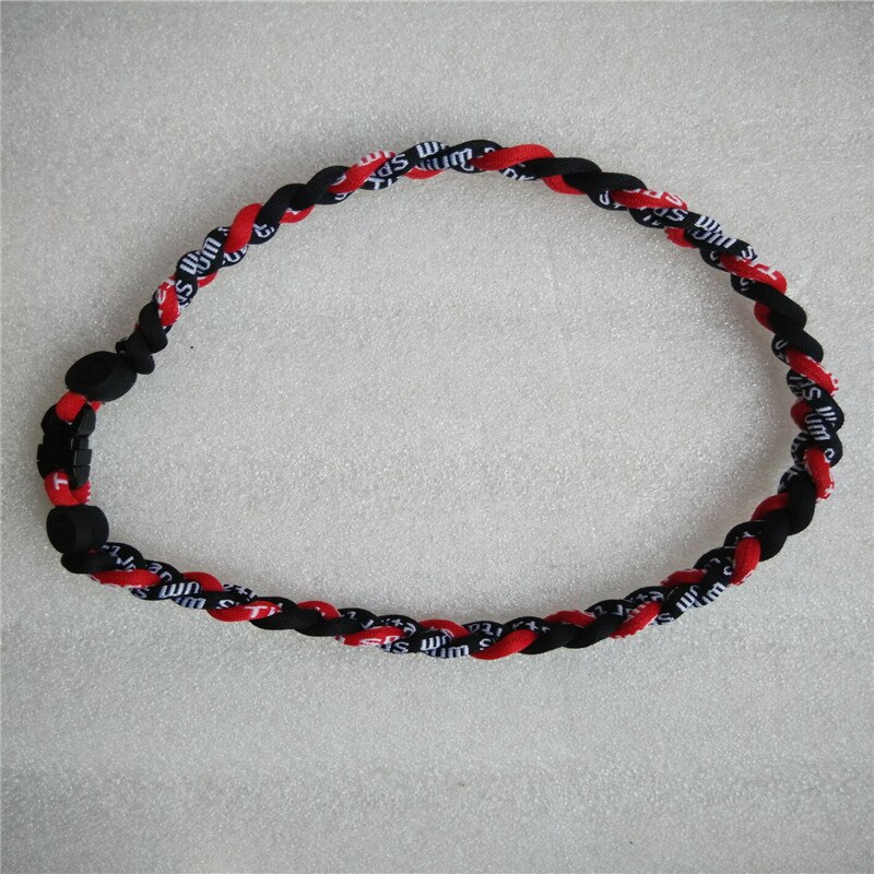 Japan en Zuid-korea trend Kettingen germanium titanium energie sport Ketting: red black / 50cm