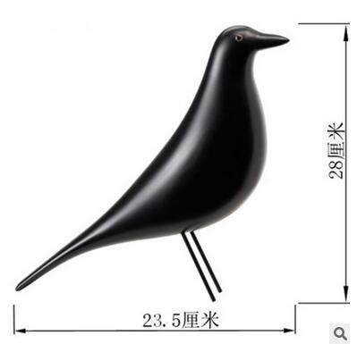 Modelo de adorno de de pequeño pájaro negro en Paloma, artesanía, artefacto, escultura, estatua, decoración del hogar, boda