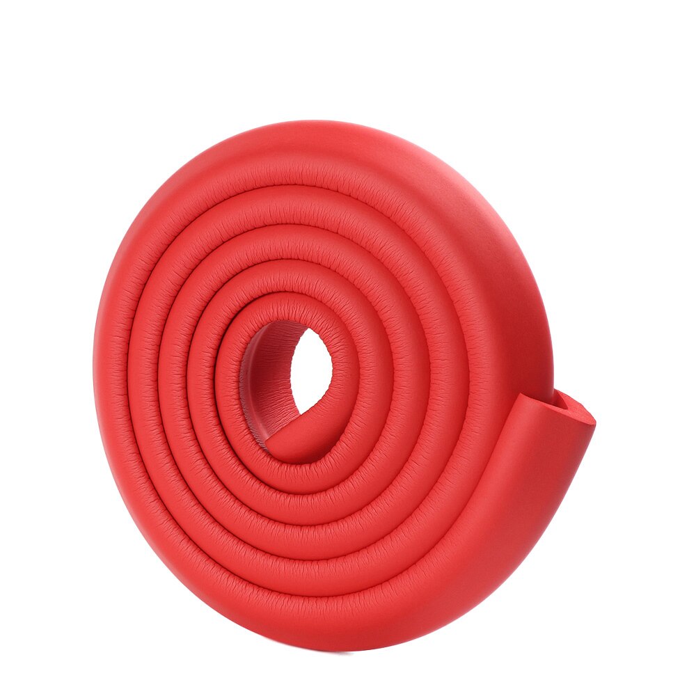 1 Set 2M Kinderen Beschermen Botsing Tafel Guard Strip Baby Veiligheid Glas Edge Corner Schuim Bumper Met Tape Tafel edge Guard Strip: Rood