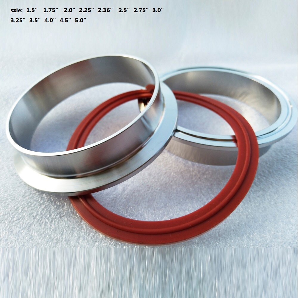 1.5-4.0 tum aluminium fläns bil avgasrör v band klämma o ring tätning legering v band fläns endast fläns
