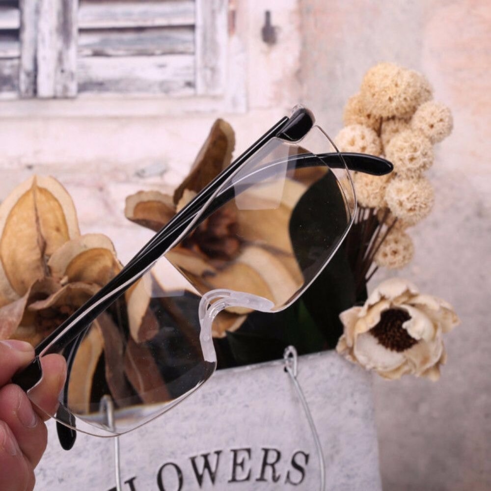 1pc forstørrelsesbriller lup briller læsebriller 160%  forstørrelses bærbare forstørrelsesbriller til forældre 2 farver