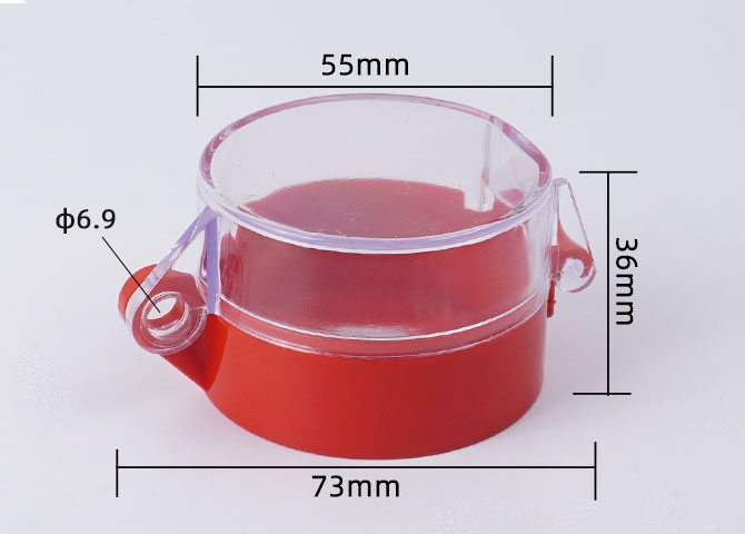 22mm Emergency Stop Push Button Switch Protection Guard Cover Transparent Button Switch Protector Box: Dark Grey