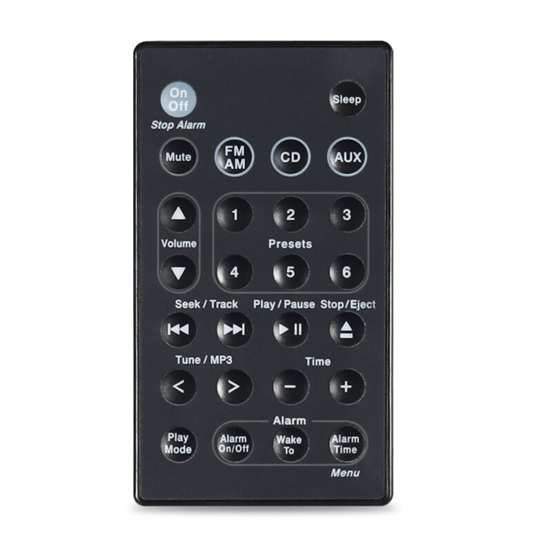 Universal Replacement Remote Control Fit for Bose Sound Touch Wave Music Radio System CD AWRCC1/2/3 White No Battery: black