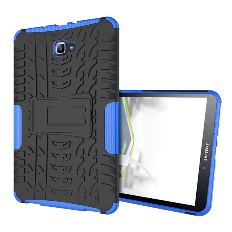 Coque pour Samsung galaxy Tab A6 SM-T580 TAB A SM-T585, étui en TPU + PC pour tablette T580, 10.1,: Bleu
