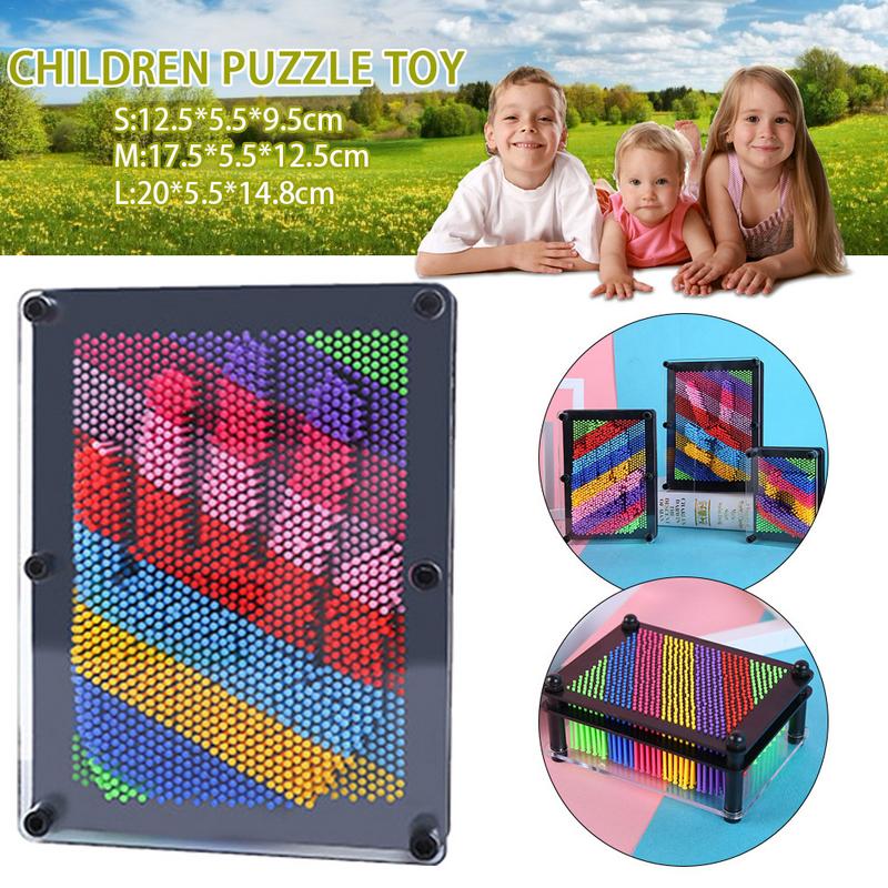 1 PC 3D Clone Pin Art Plastic Speelgoed Grappig Spel Pinart 3D Clone Vorm Pin Art Shoumo Kleurrijke Naald Kind krijgen Gezicht Palm Model