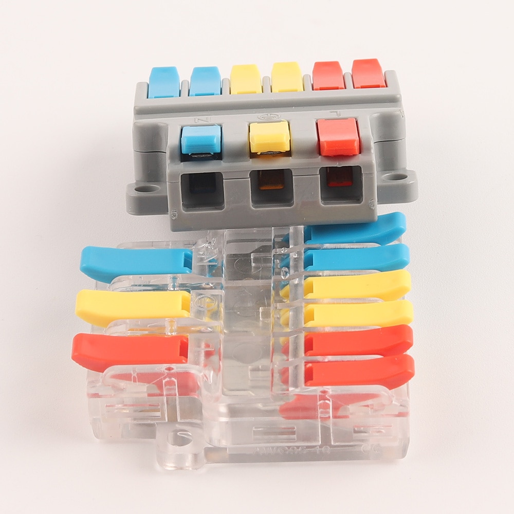 Séparateur électrique rapide-connecteur de fil SPL à insertion universelle bornier de fils de câblage de 0, 5 à 6 mm2/sortie de 0.5 à 4 mm2