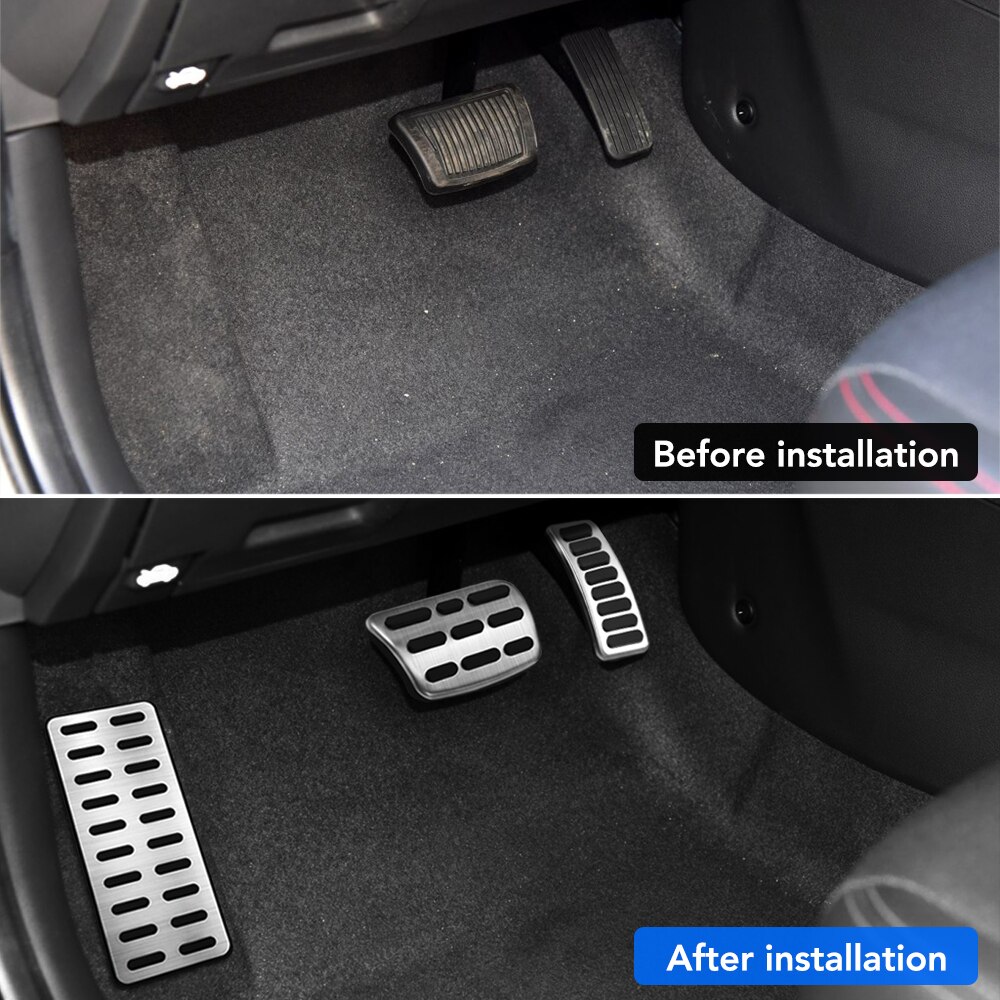 Car Fuel Brake Rest Foot Pedals Auto Pedal Cover for Hyundai Ix25 Creta Accent Verna Solaris for Kia K2 Rio Soul KX3 Accessories